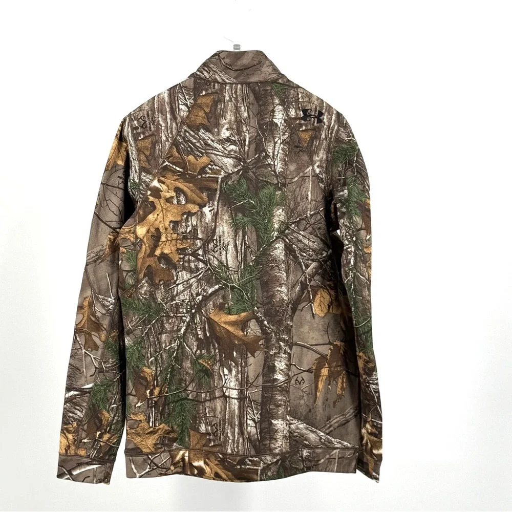 Under Armour Realtree Xtra Camo Threadborne Hunting Quarter Zip Size SM